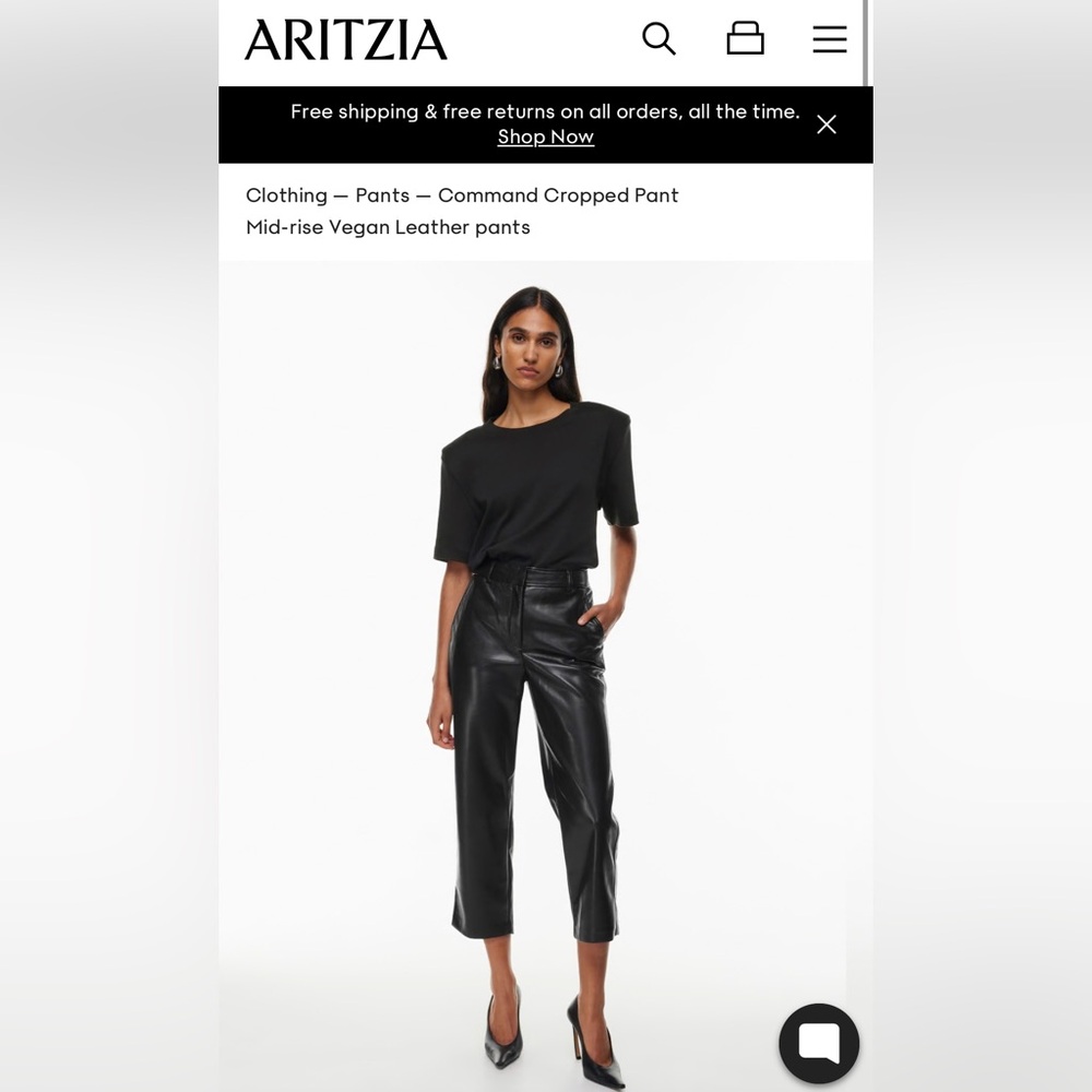 Aritzia - Command Cropped Pant